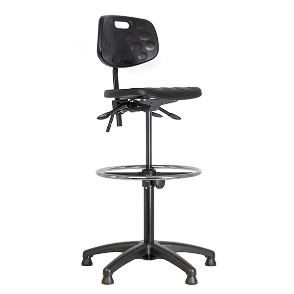 Workster Basic PW1-80023 hoher Industriearbeitsstuhl mit Fußring