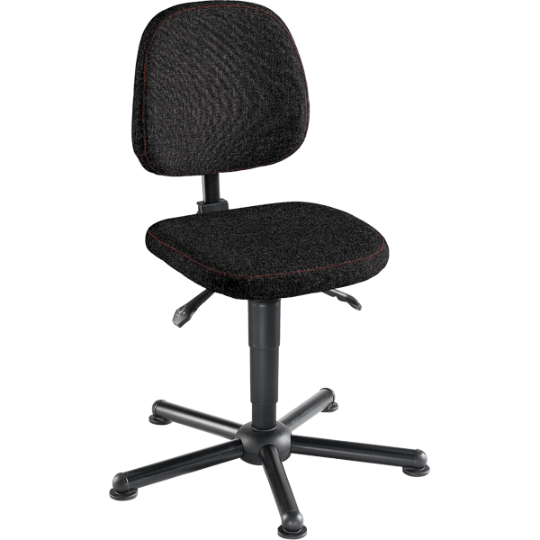 Workster Pro W19-11376 Schwerlast-Arbeitsdrehstuhl bis 250 kg mit Stoff und Gleitern